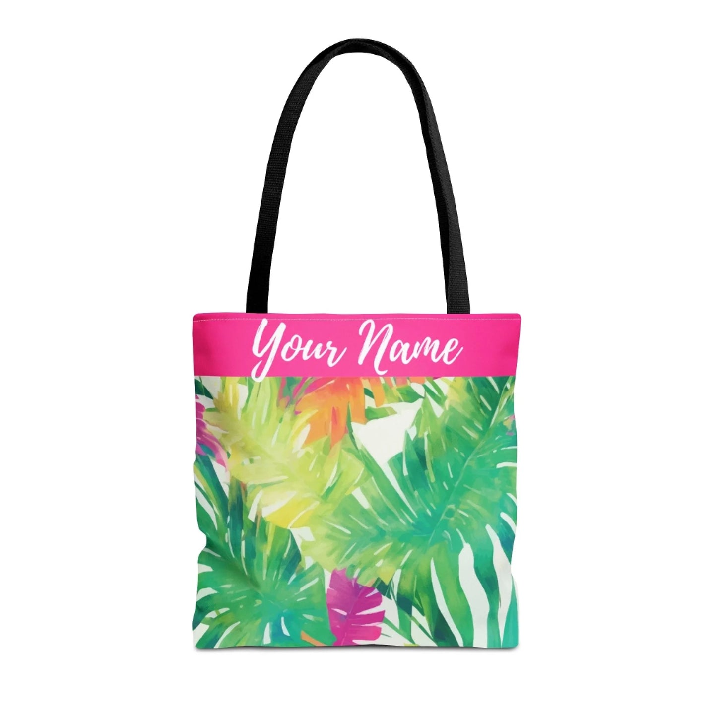 Aloha Spirit Name Tote Bag - 16x16 Print Test Seamless