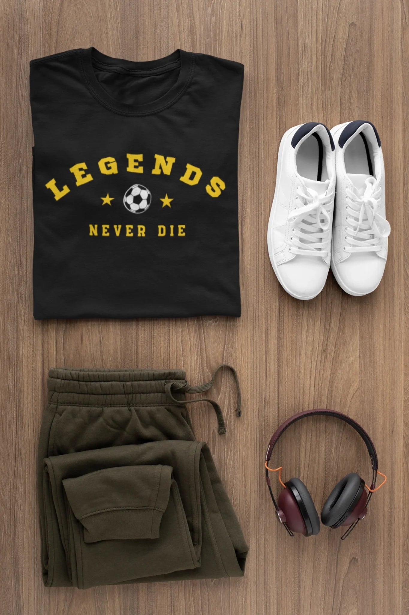 Legends Never Die Placed Art - Black Lifestyle
