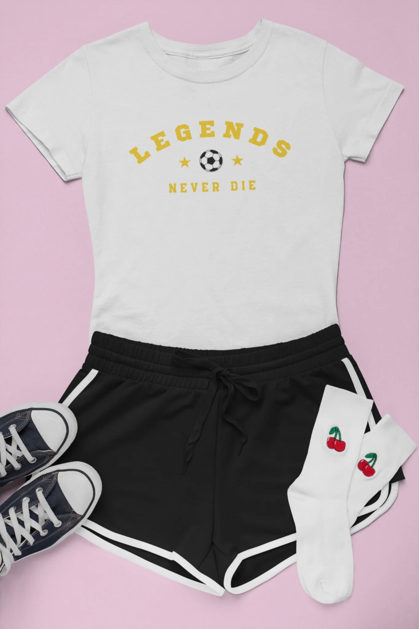 Legends Never Die Placed Art - White Lifestyle