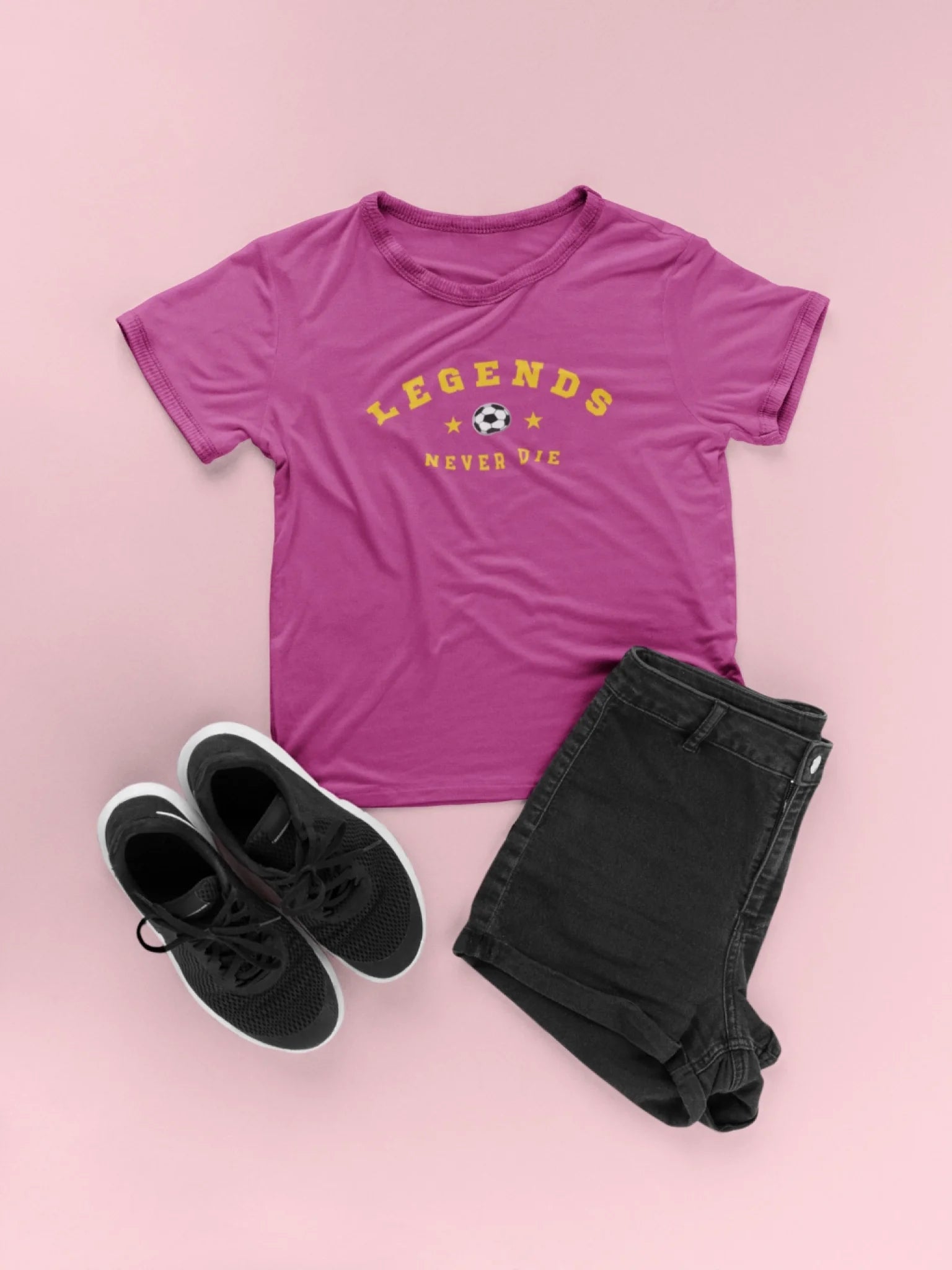 Legends Never Die Placed Art - Pink Lifestyle