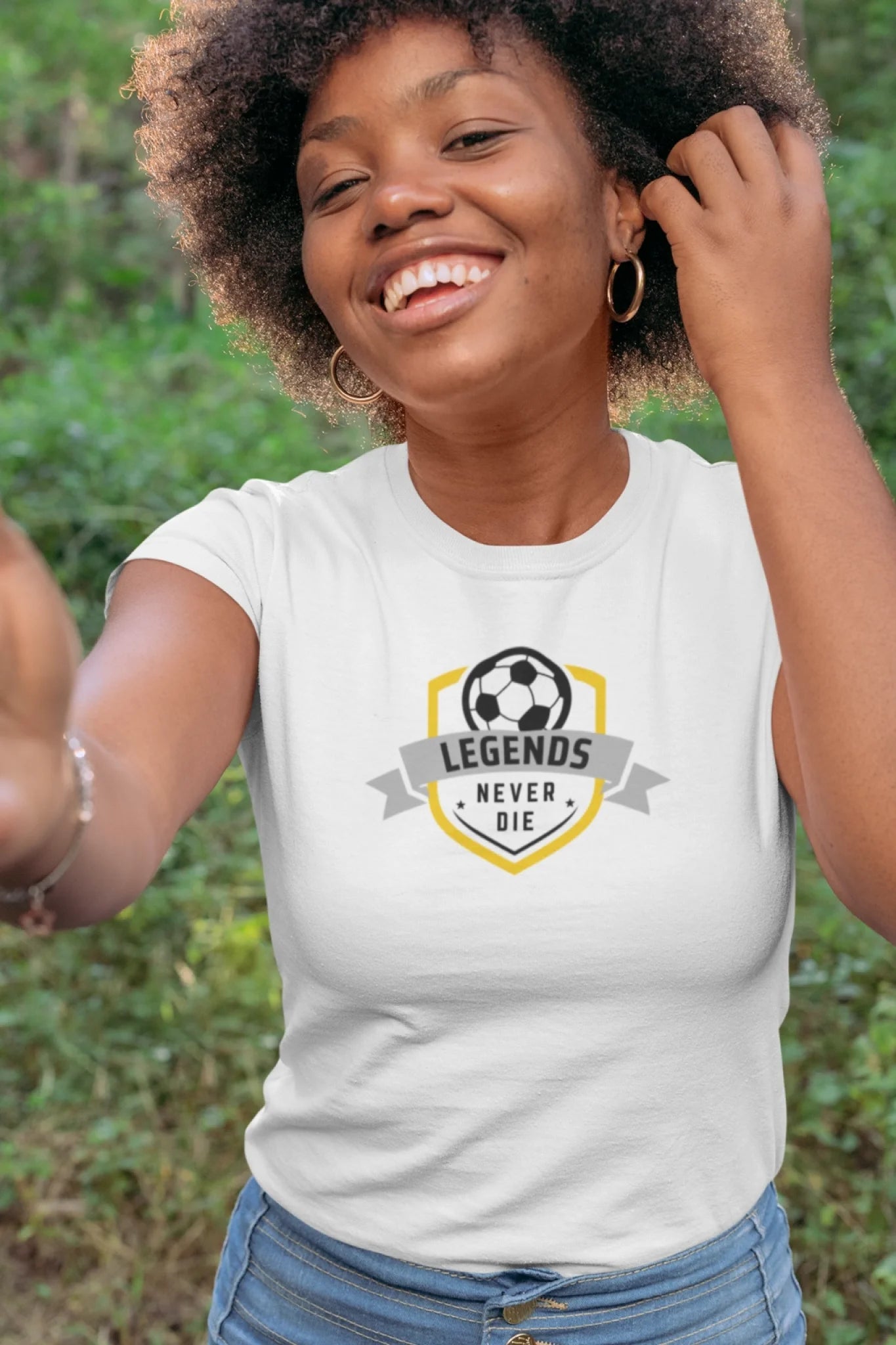Elite Soccer Legend Banner T-Shirt Personalized Art Seamless lifestyle