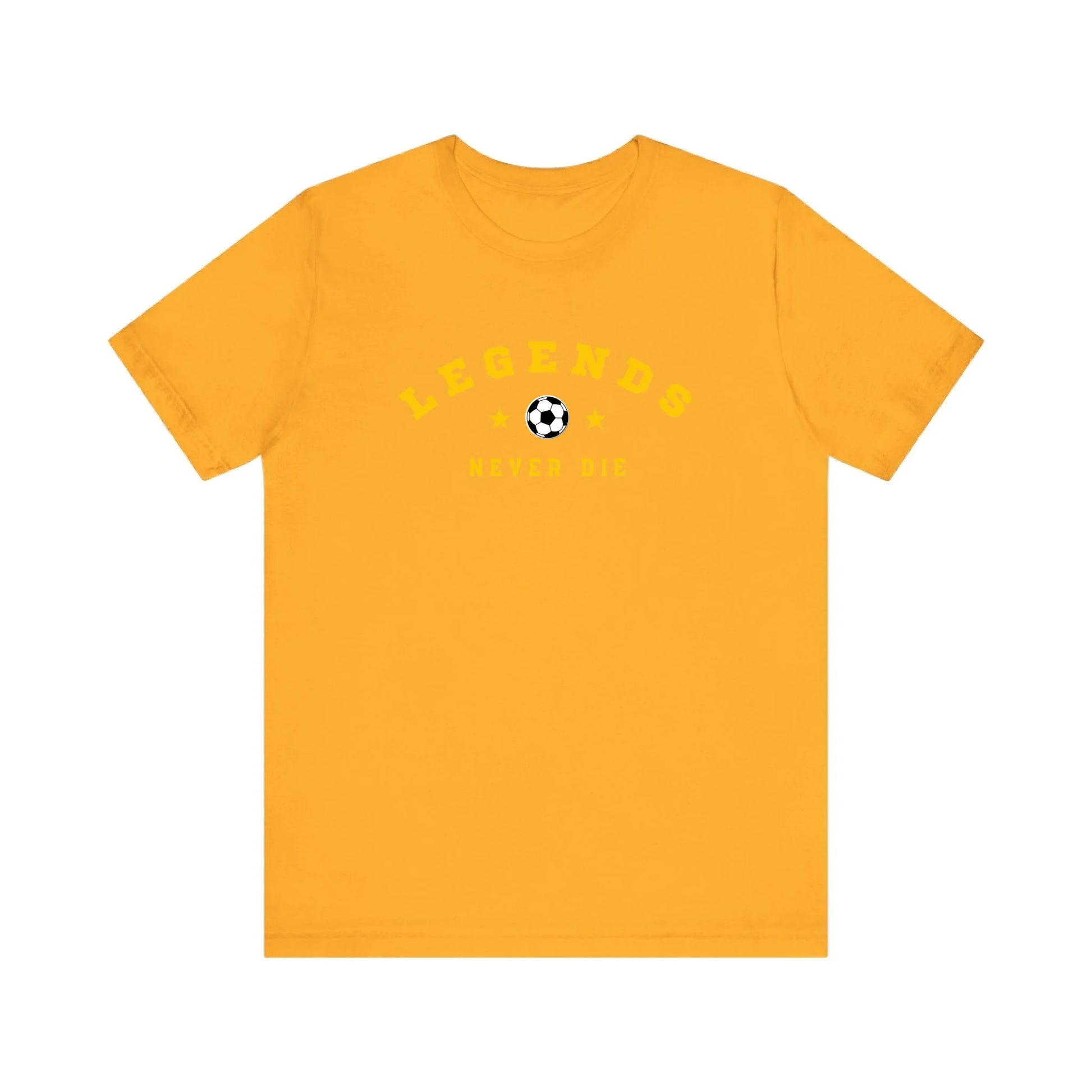 Unisex Jersey T-Shirt - Gold Front Seamless