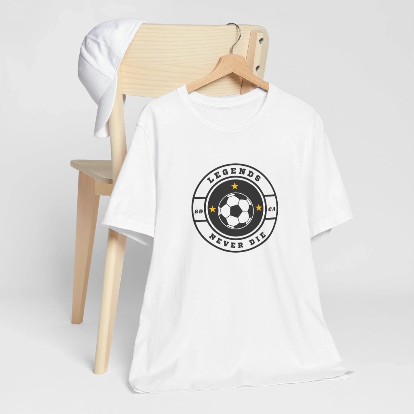 Soccer Legend Unisex T-Shirt Front Lifestyle