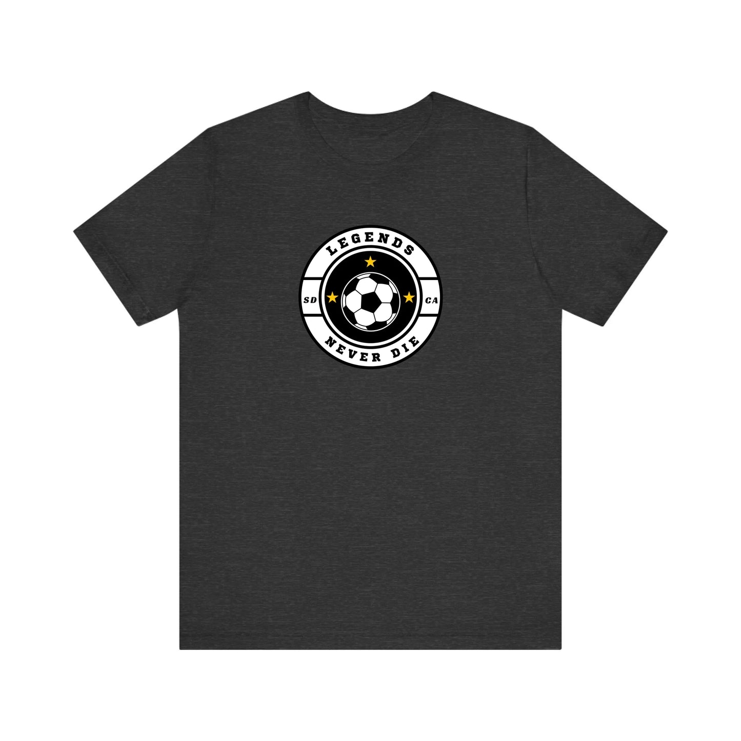 Unisex Jersey T-Shirt - Gray Front Seamless