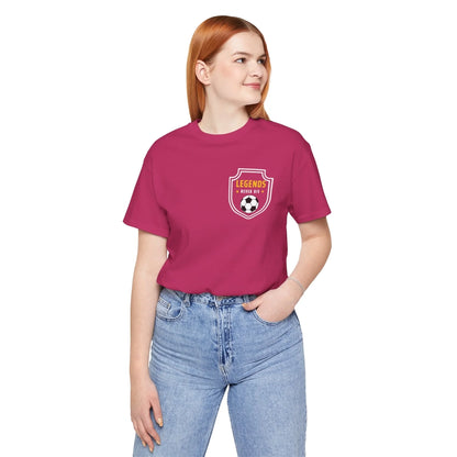 Soccer Crest Unisex T-Shirt PZ art front pink lifestyle