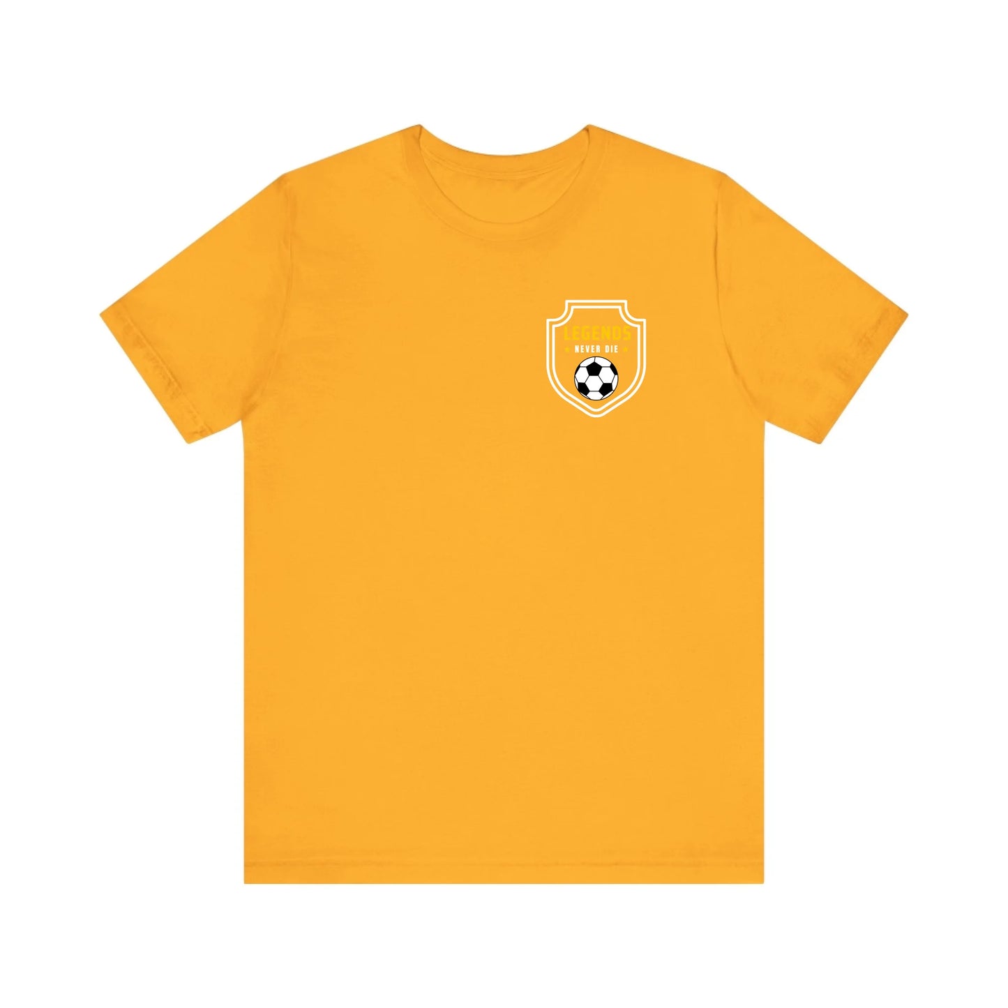 Unisex Jersey T-Shirt - Gold Front Seamless