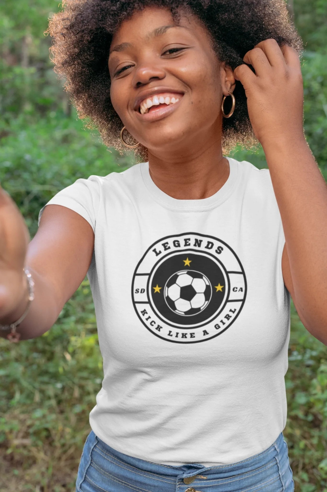 Soccer Legend T-Shirt - personalized art white lifestyle