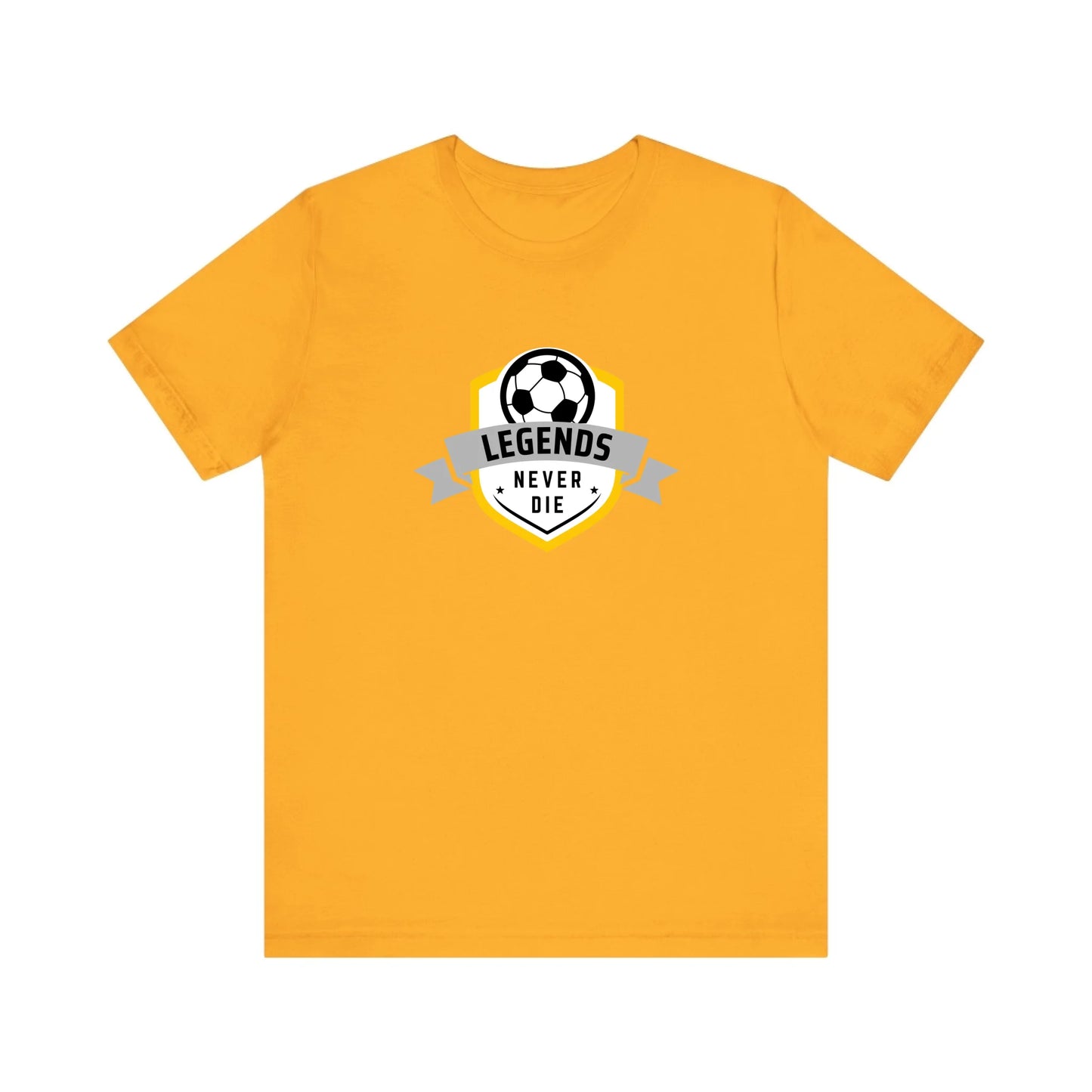 Unisex Jersey T-Shirt - Gold Front Seamless