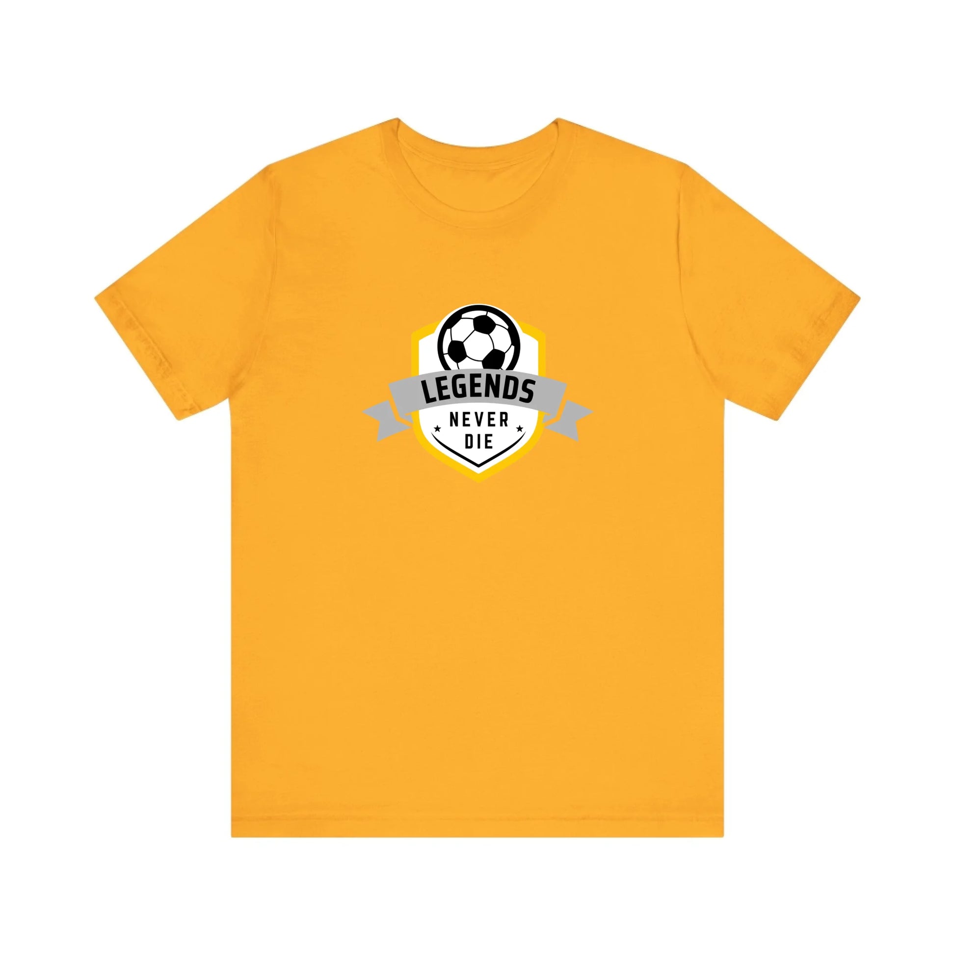 Unisex Jersey T-Shirt - Gold Front Seamless