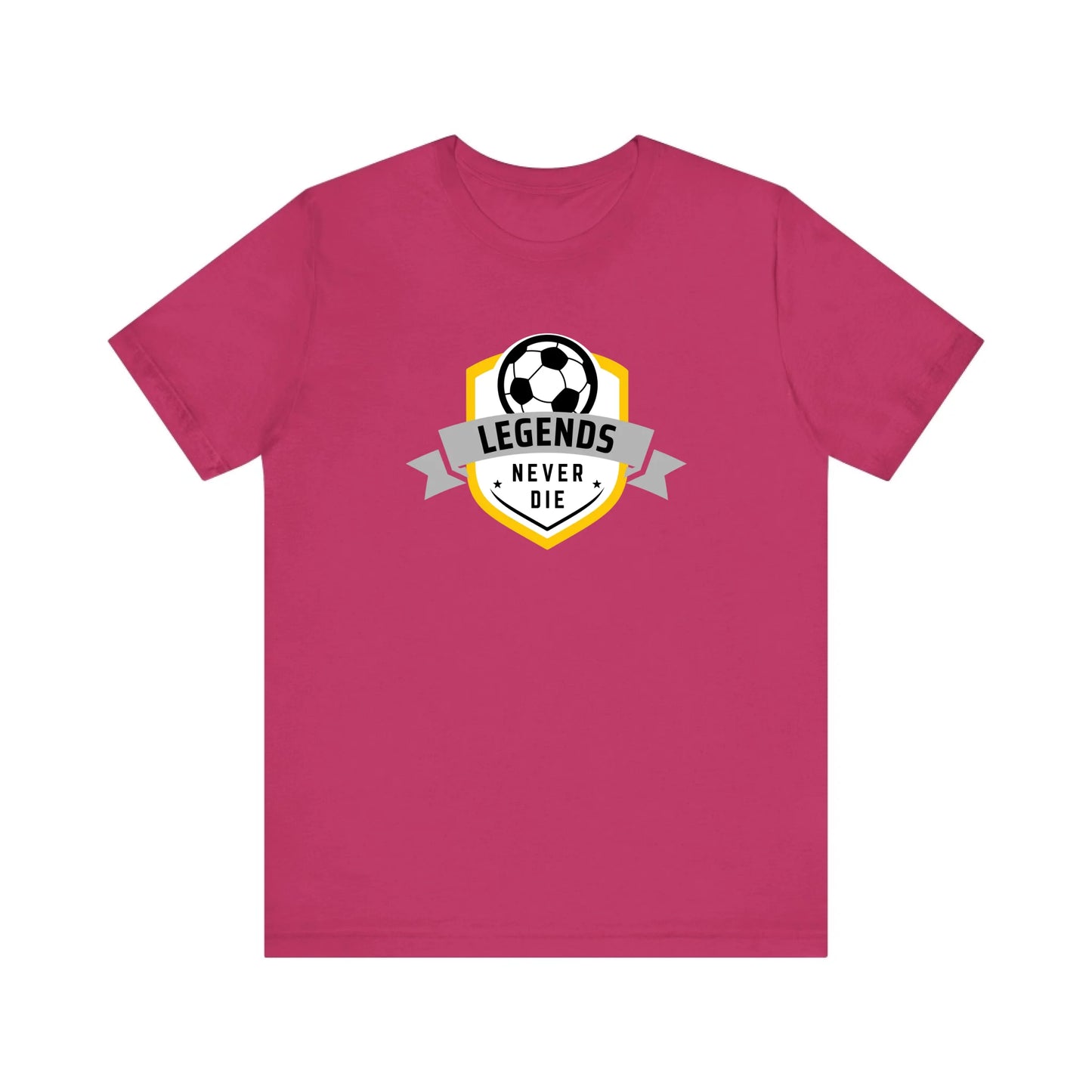 Unisex Jersey T-Shirt - Pink Front Seamless