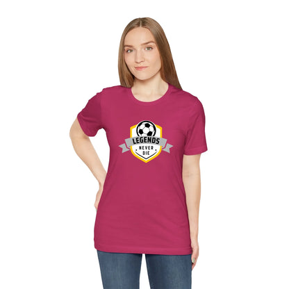 Unisex Jersey T-Shirt - Pink Front Seamless Front Lifestyle