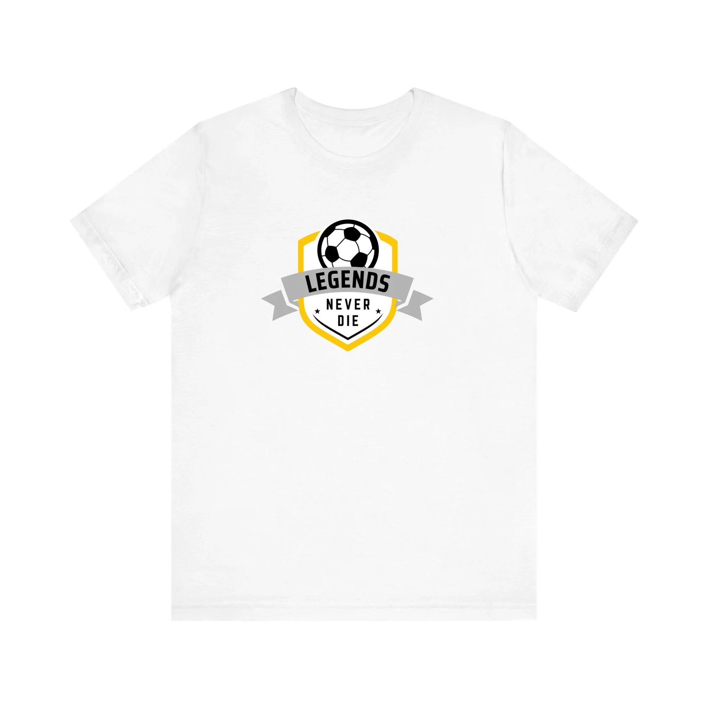 Unisex Jersey T-Shirt - White Front Seamless