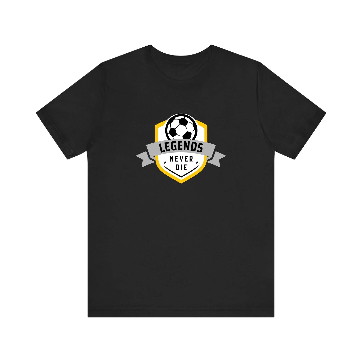 Unisex Jersey T-Shirt - Black Front Seamless