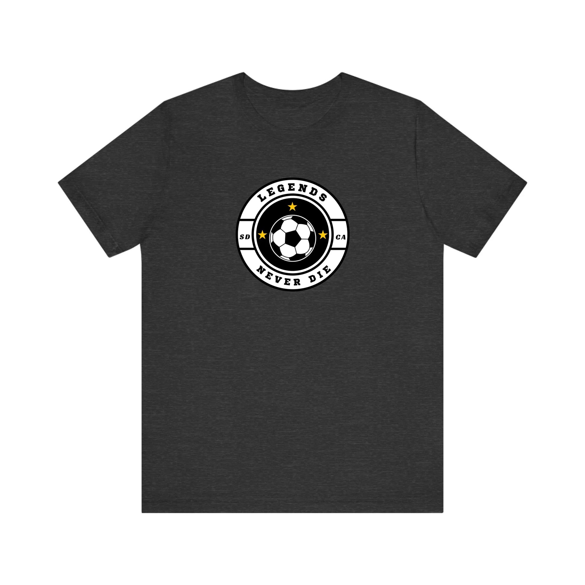 Unisex Jersey T-Shirt - Gray Front Seamless
