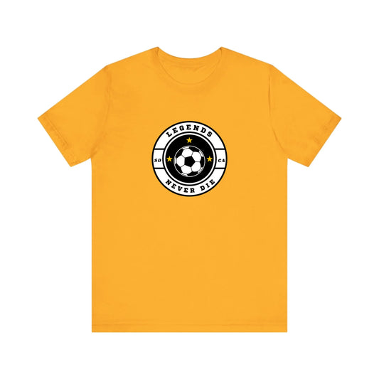 Unisex Jersey T-Shirt - Gold Front Seamless