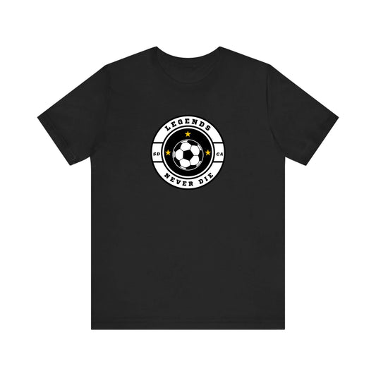 Unisex Jersey T-Shirt - Black Front Seamless