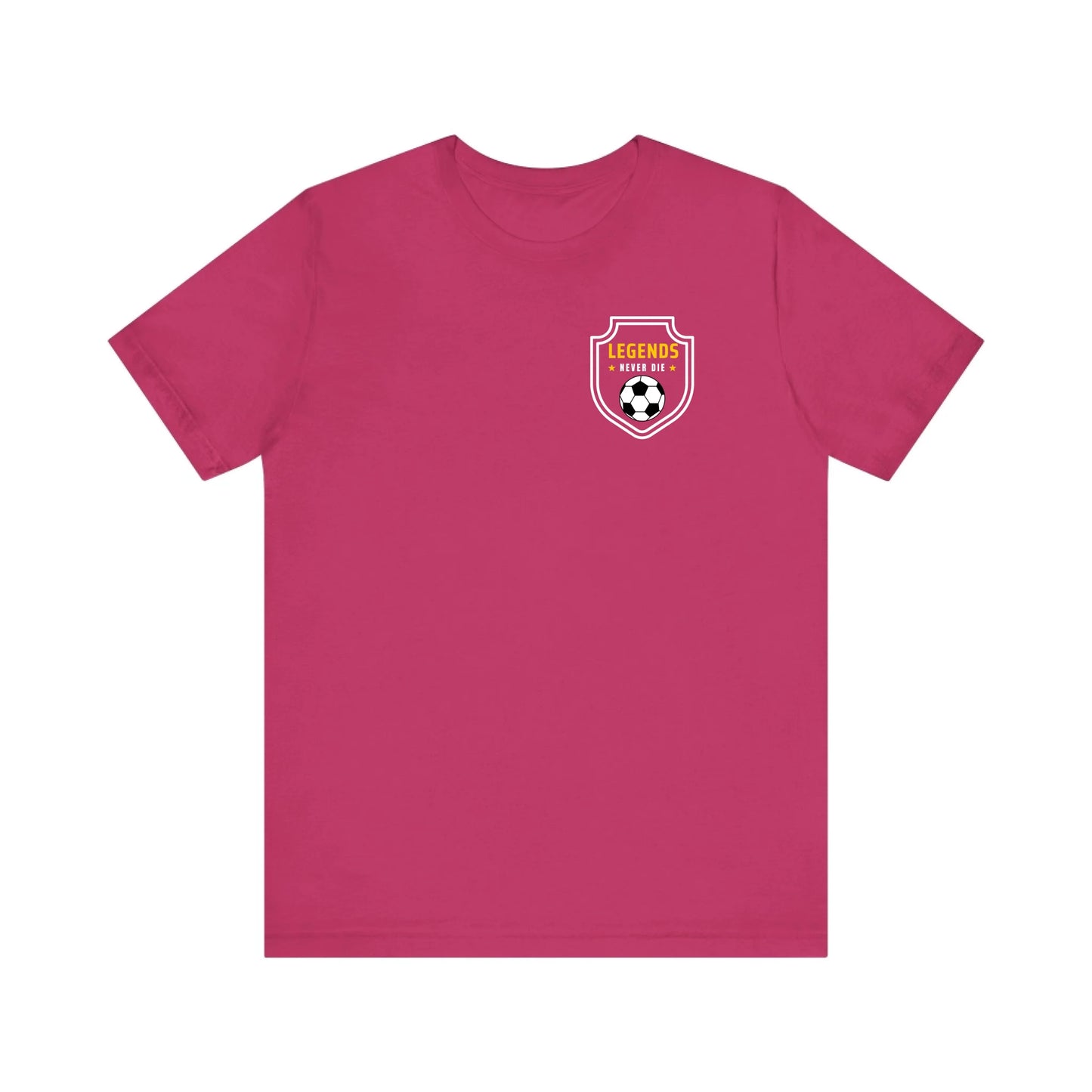 Unisex Jersey T-Shirt - Pink Front Seamless