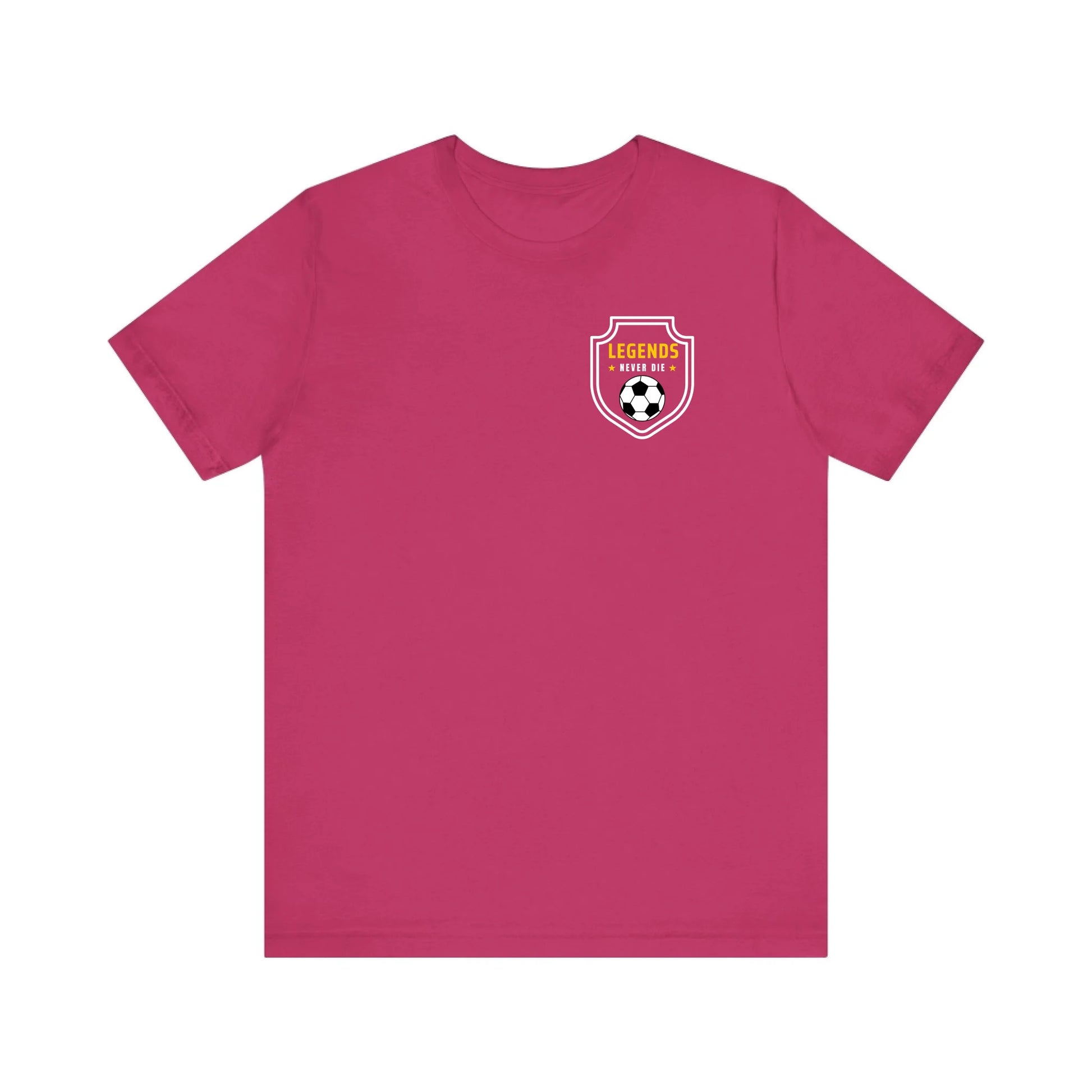Unisex Jersey T-Shirt - Pink Front Seamless