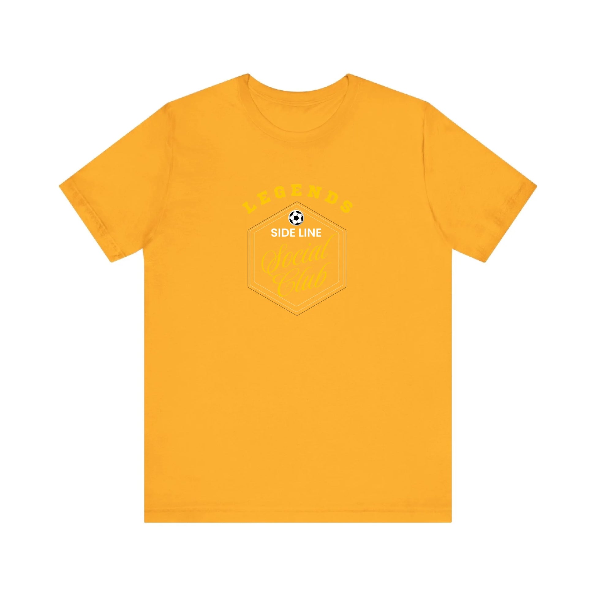 Unisex Jersey T-Shirt - Gold Front Seamless