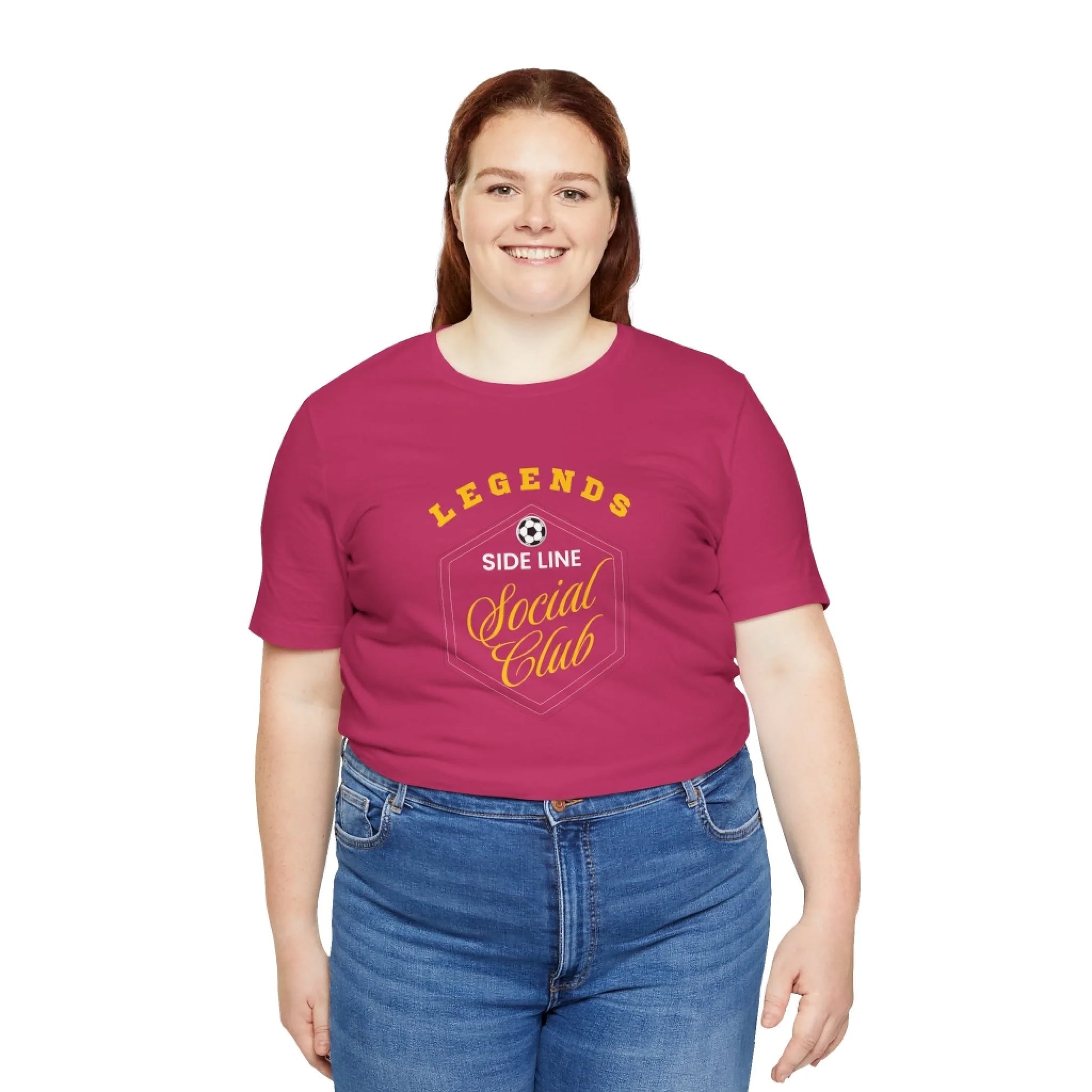 Sideline Social Club Unisex T-Shirt Printed Art LIfestyle Front Pink