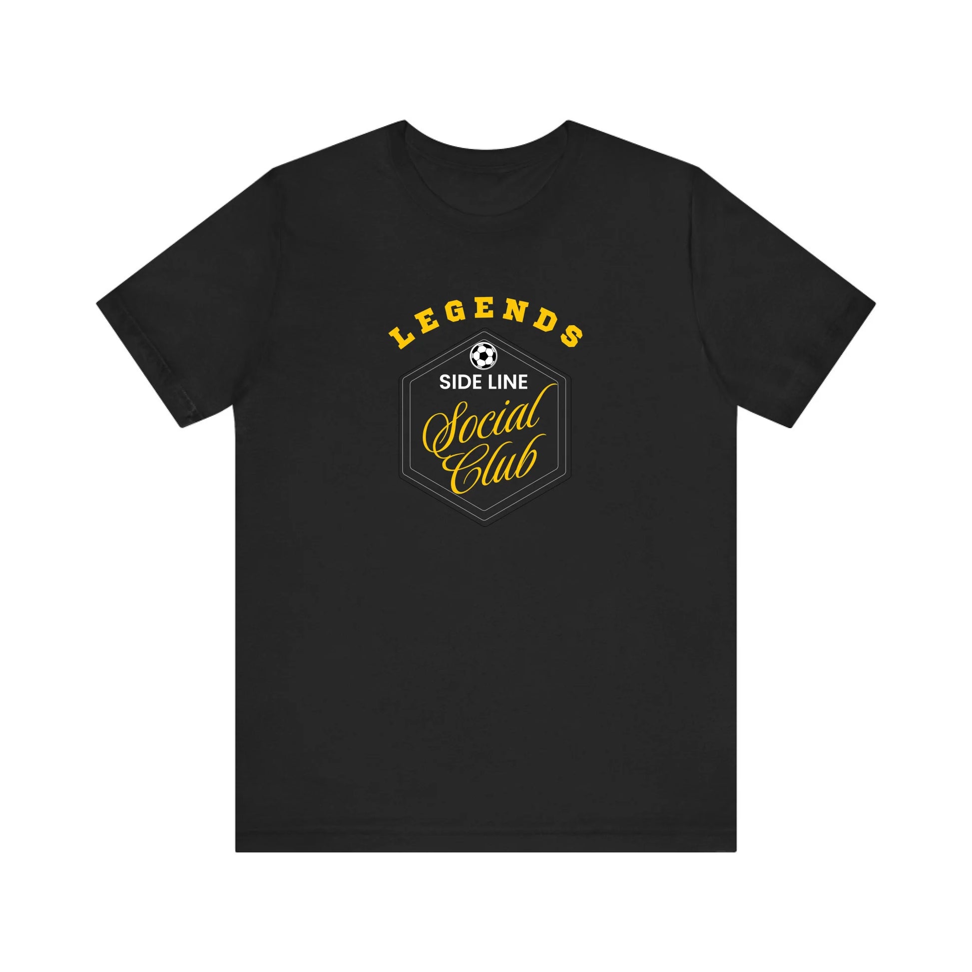 Unisex Jersey T-Shirt - Black Front Seamless