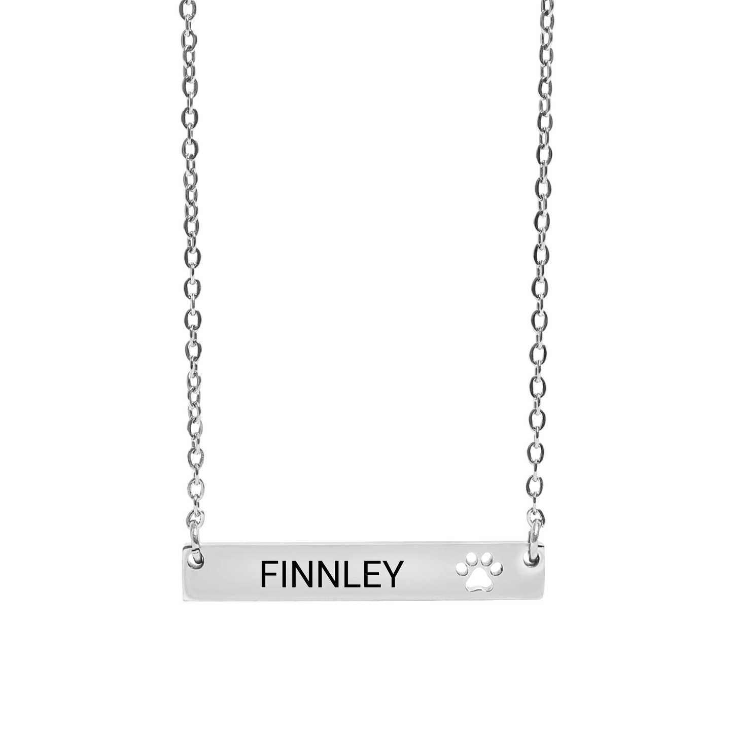 CutoutPawBarNecklace_Front_Silver