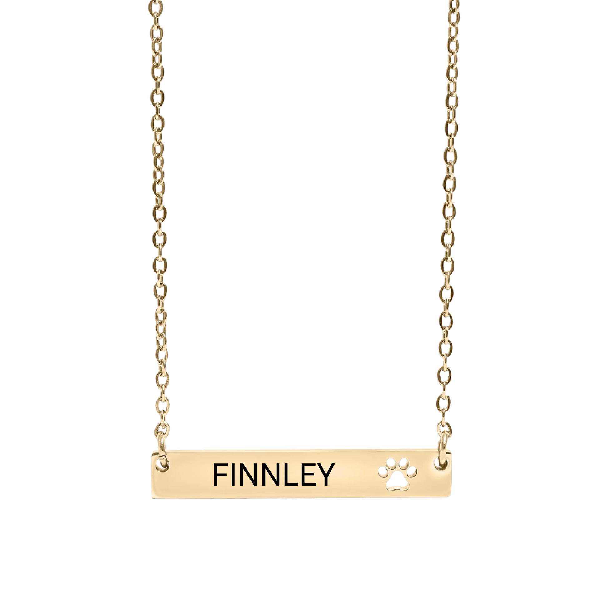 CutoutPawBarNecklace_Front_Gold