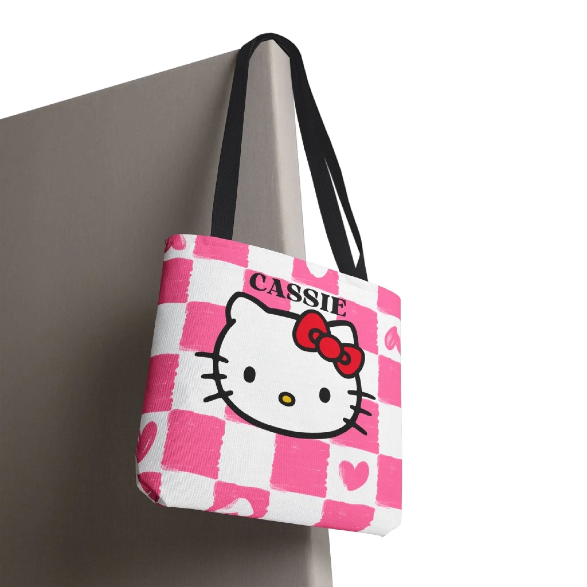 Helly Kitty Name Tote Bag Enviro Hanging