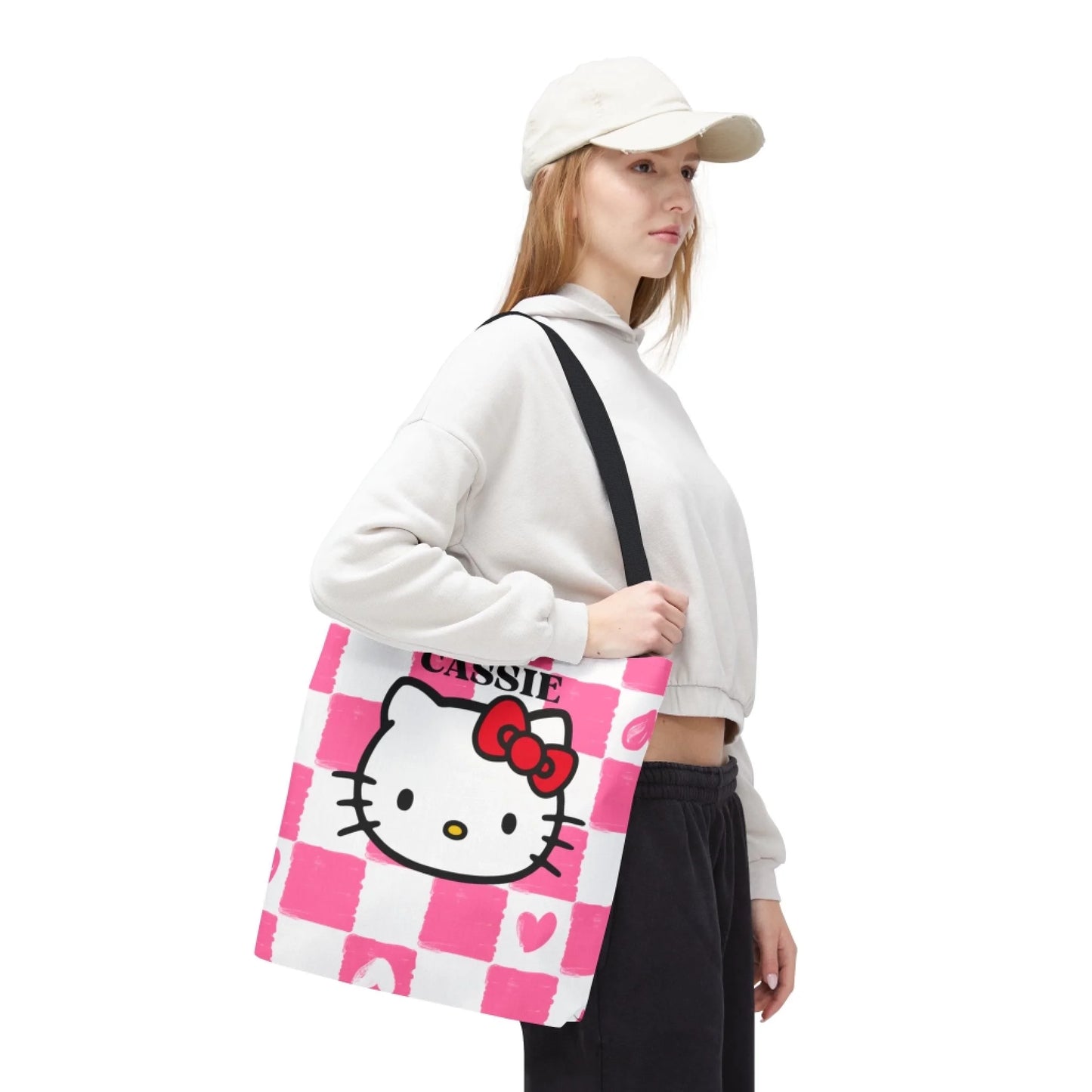 Helly Kitty Name Tote Bag Enviro side