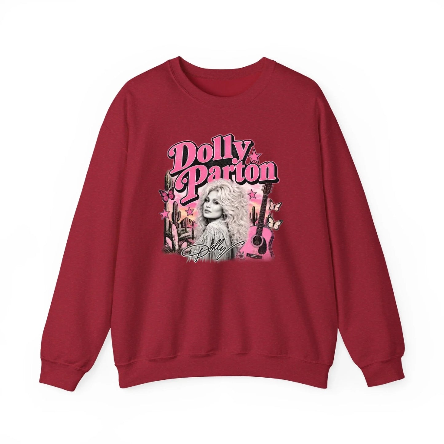 Sweatshirt Front Blank - Vintage Red