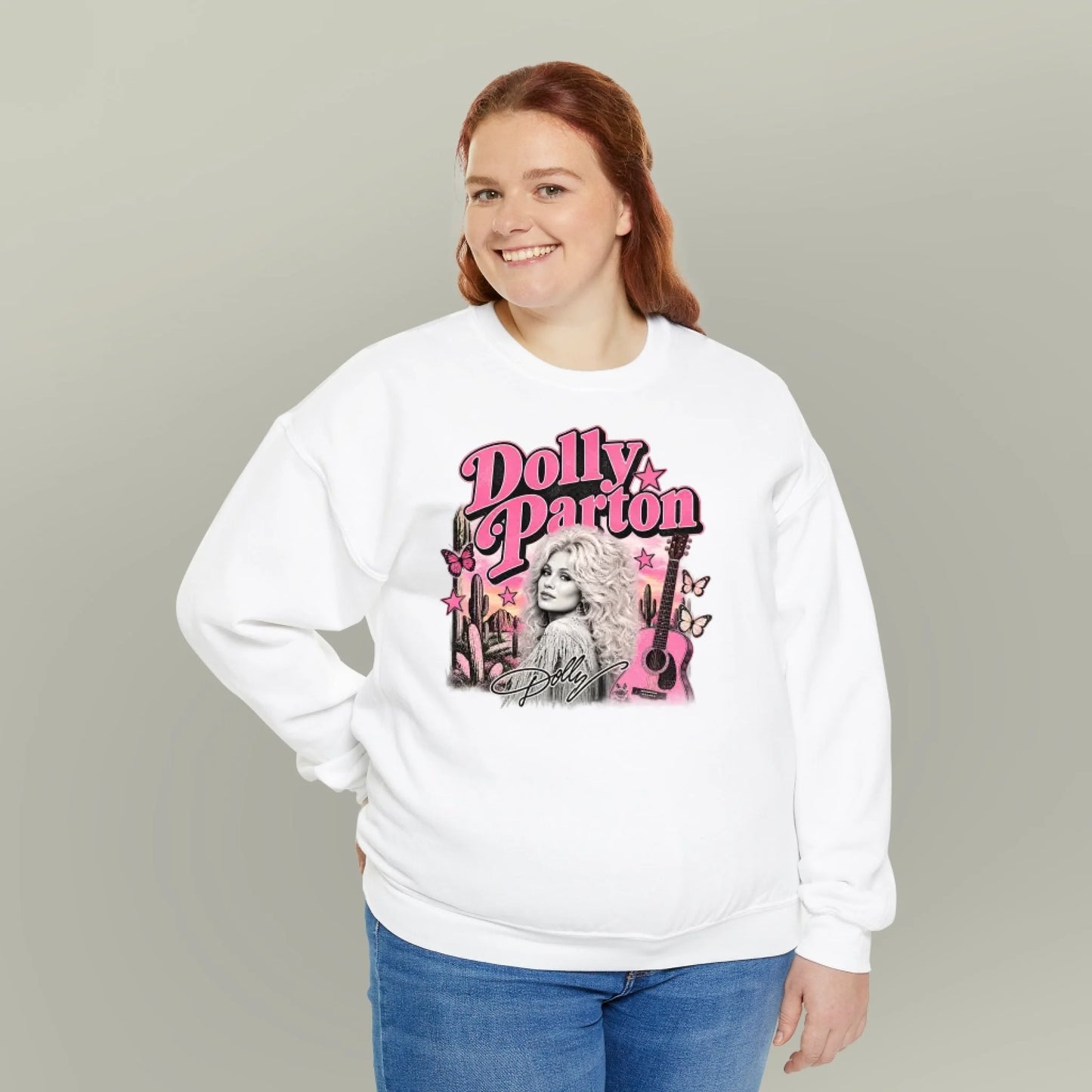 Vintage Live Like Dolly Parton Crewneck Swearshirt