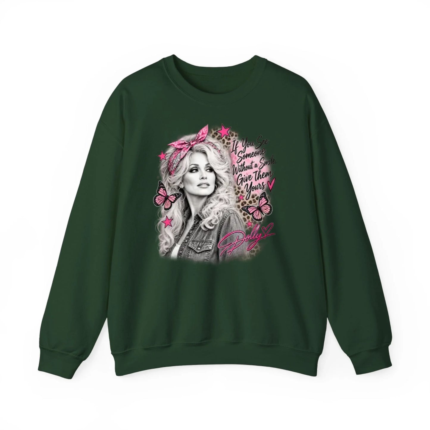 Sweatshirt Front Blank - Forrest Green