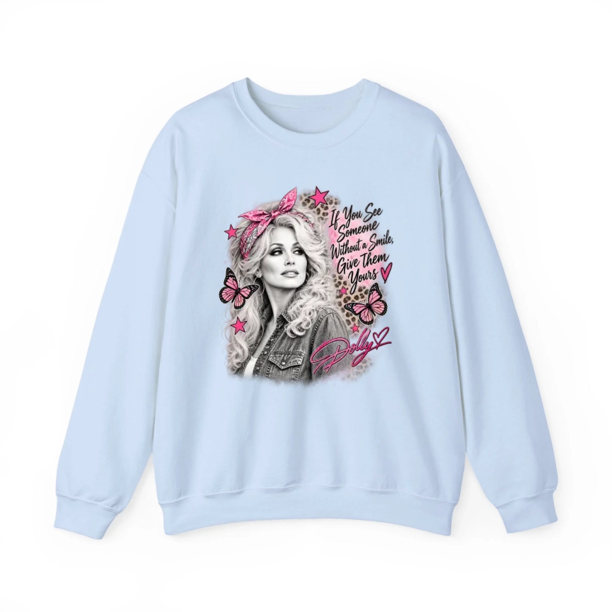 Sweatshirt Front Blank - Light Blue