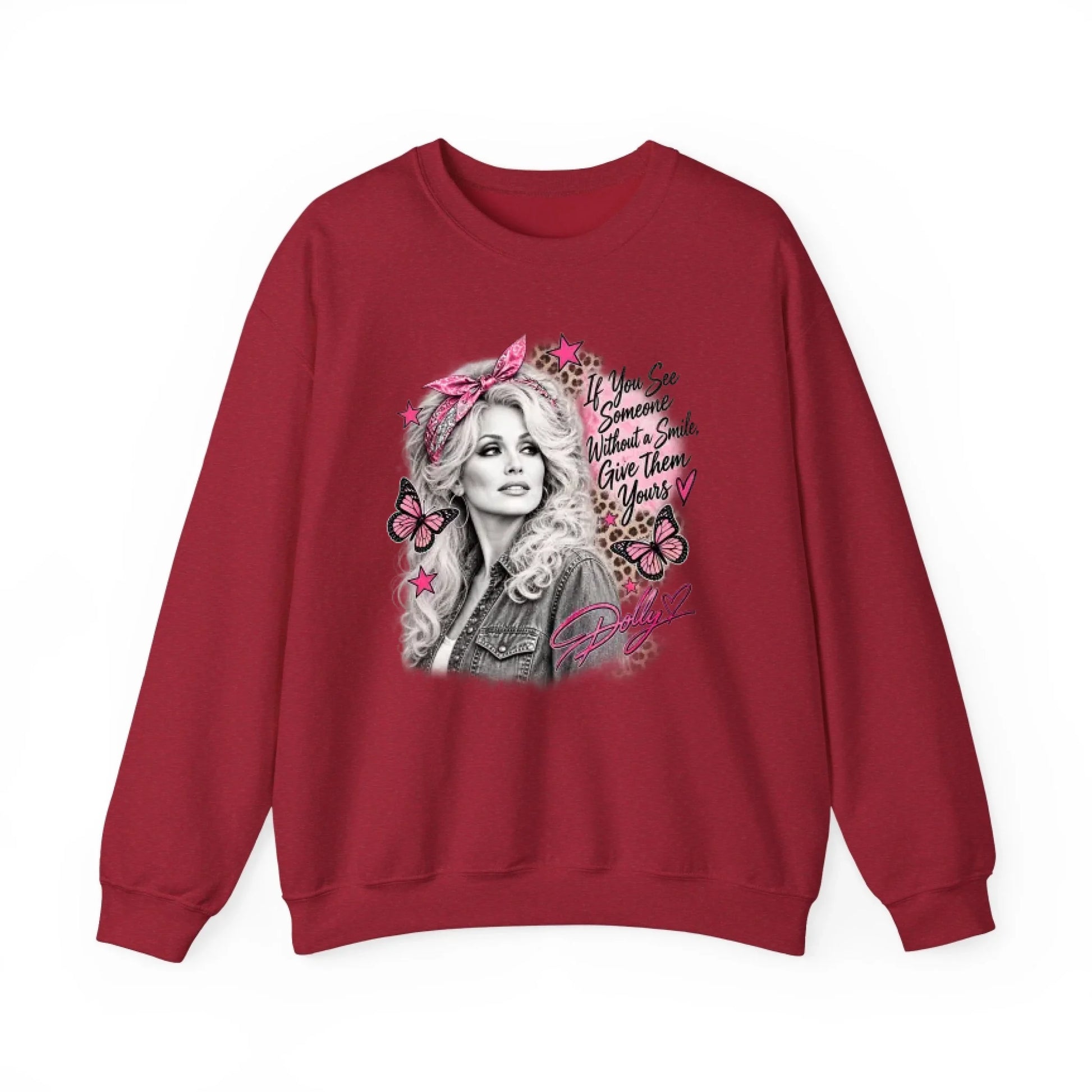 Sweatshirt Front Blank - Vintage Red