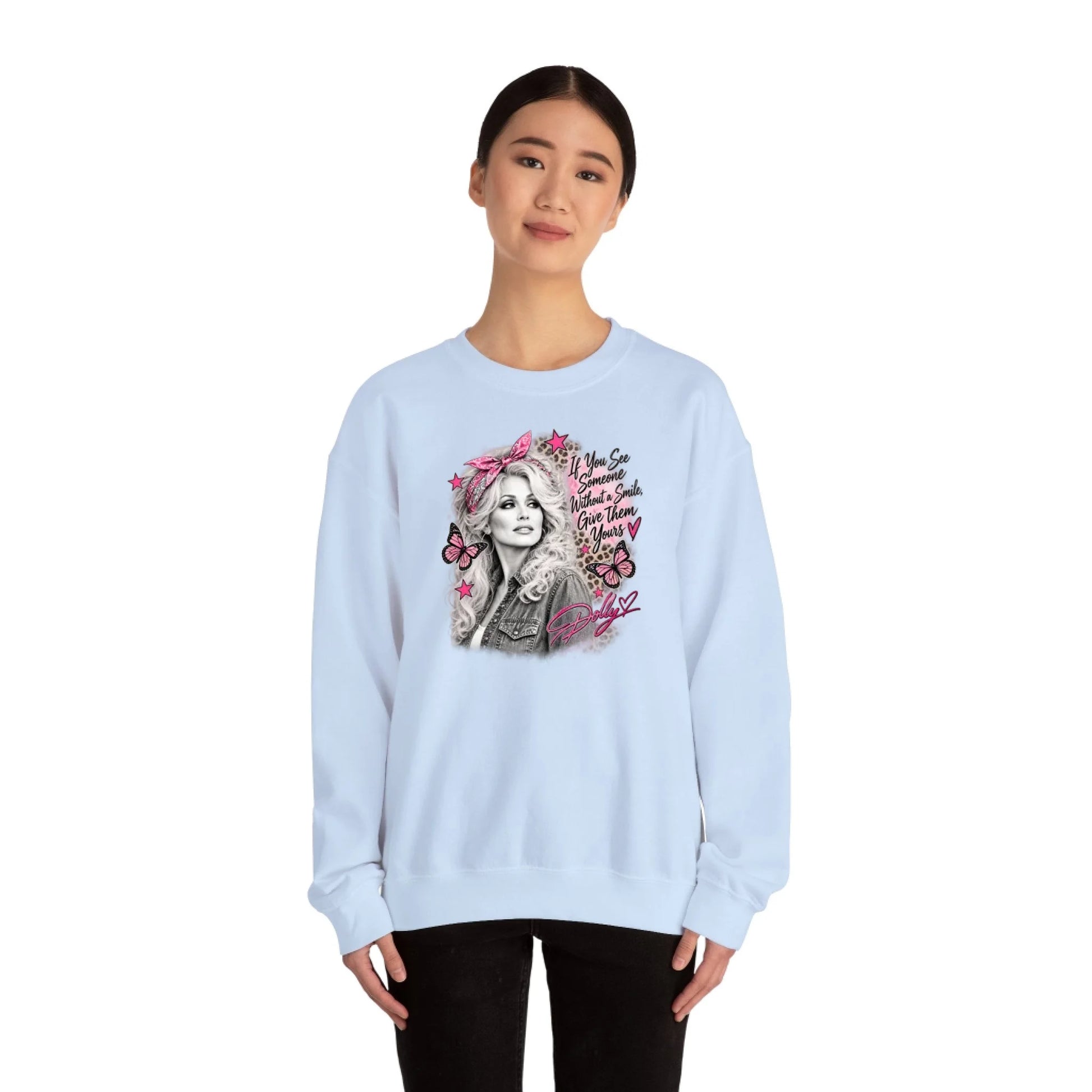 Sweatshirt Front Lifestyle Light Blue