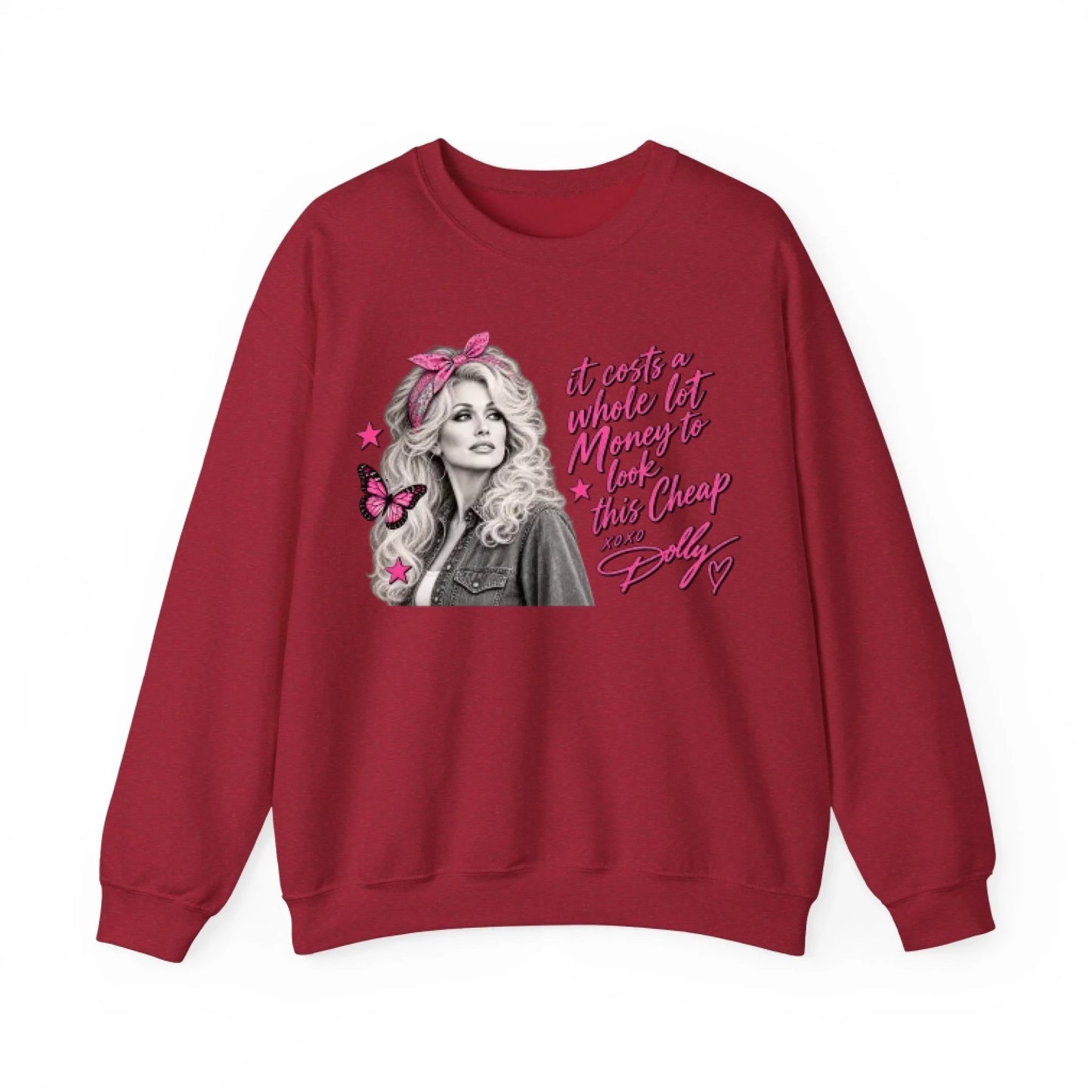 Sweatshirt Front Blank - Vintage Red