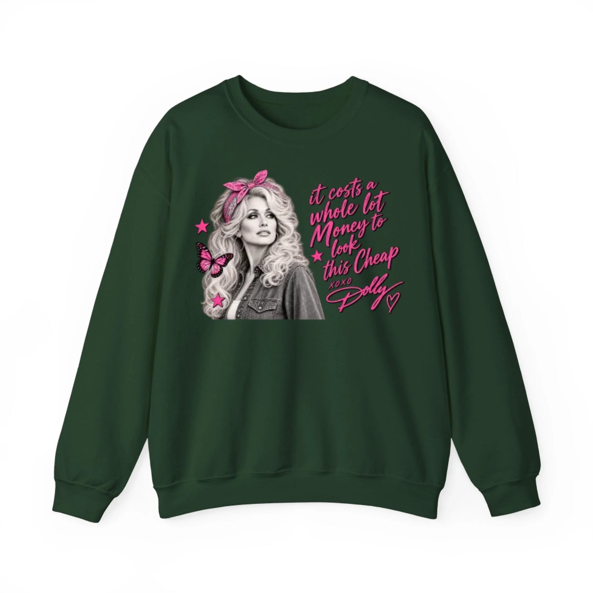 Sweatshirt Front Blank - Forrest Green