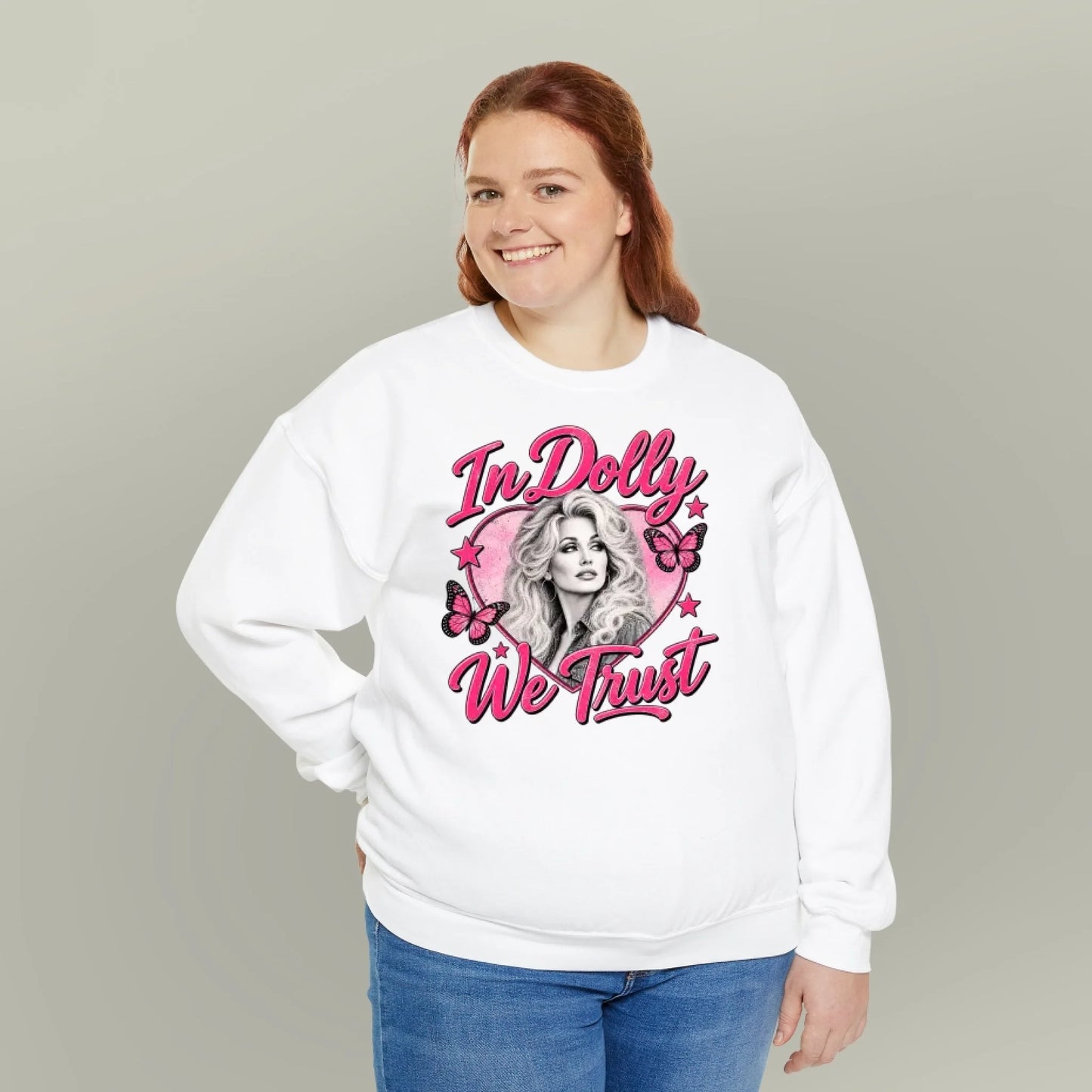 In Dolly Parton We Trust Crewneck Sweatshirt