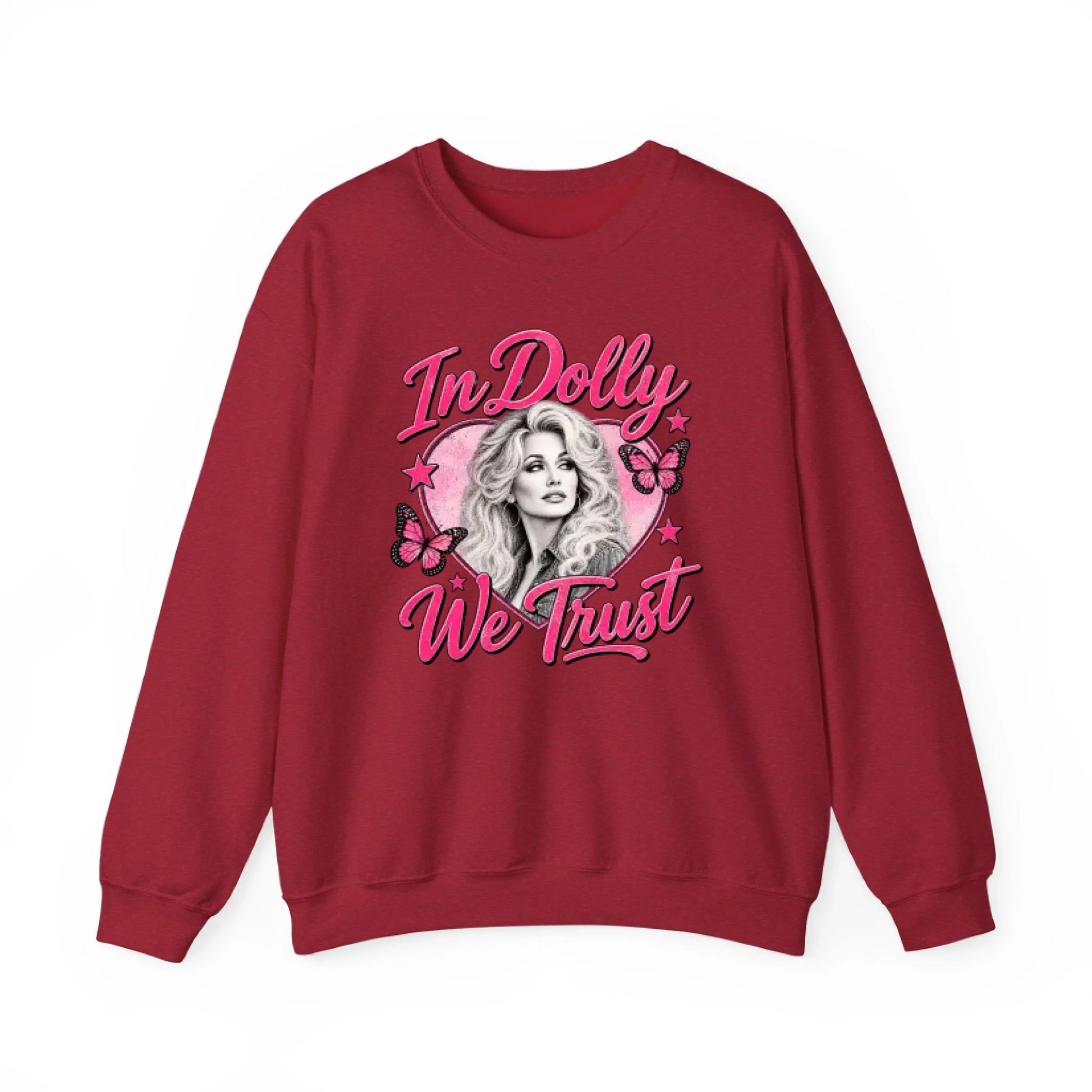 Sweatshirt Front Blank - Vintage Red