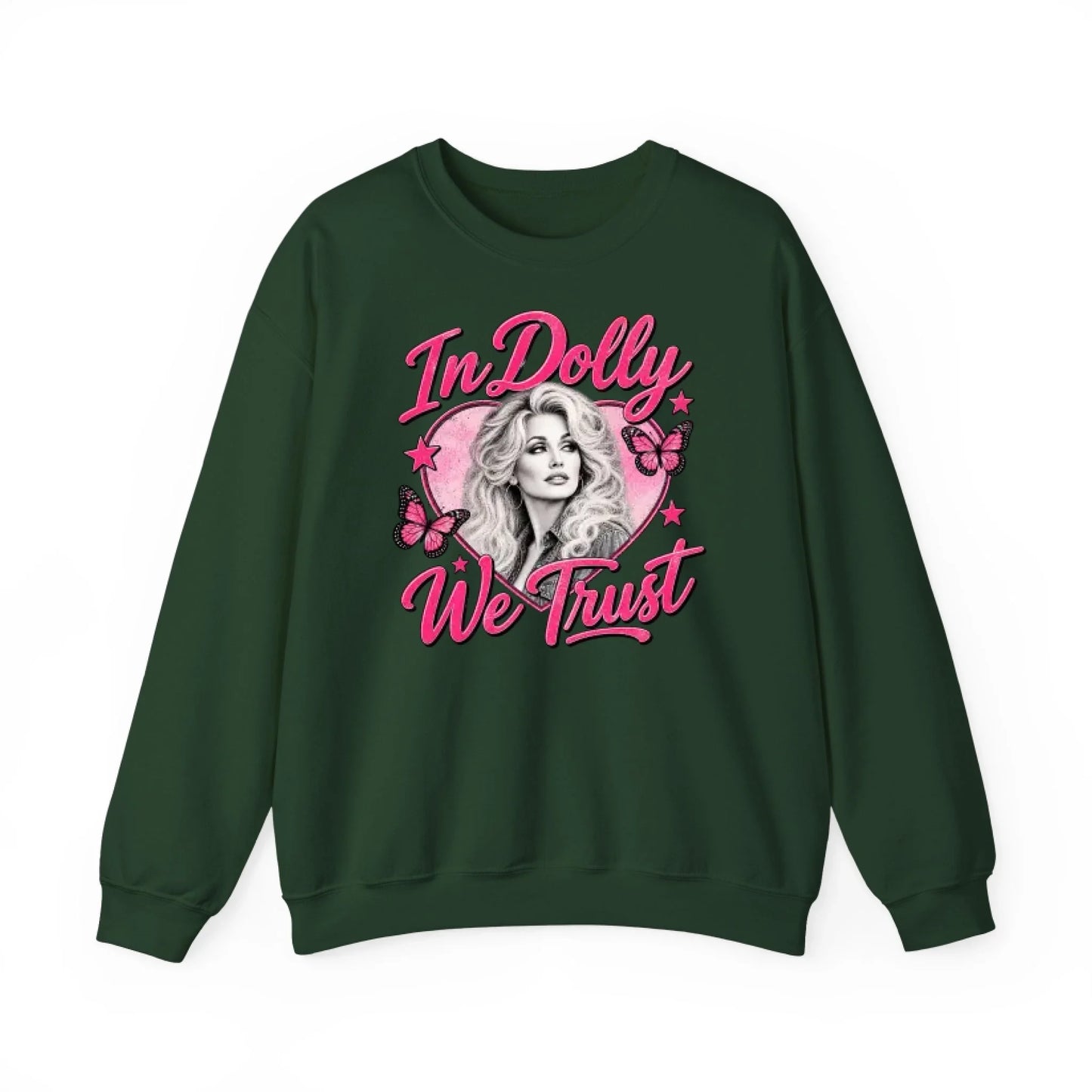 Sweatshirt Front Blank - Forrest Green