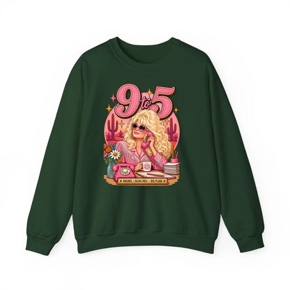 Sweatshirt Front Blank - Forrest Green