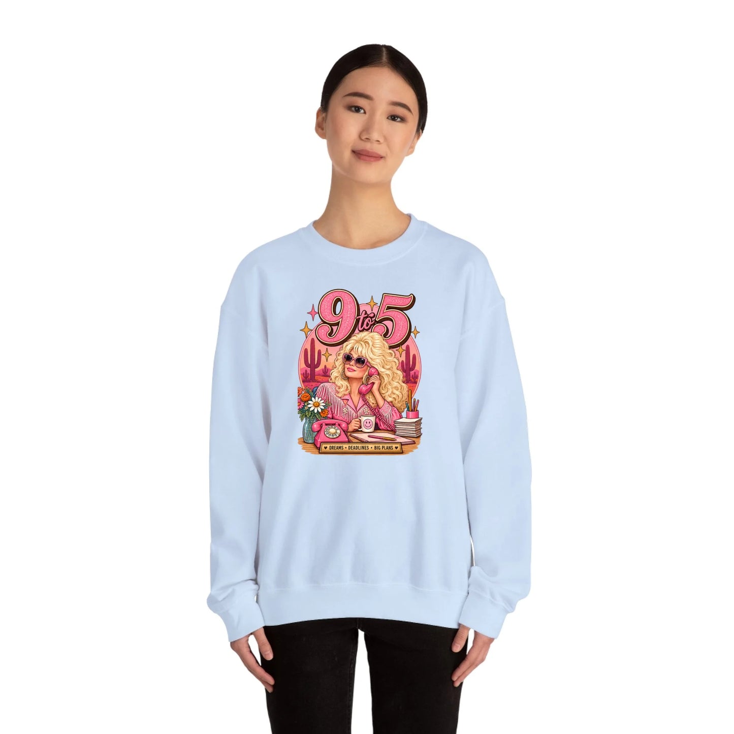 Sweatshirt Front Lifestyle Light Blue