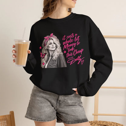 Dolly Parton Retro Life Image- Look Cheap Lifestyle Black