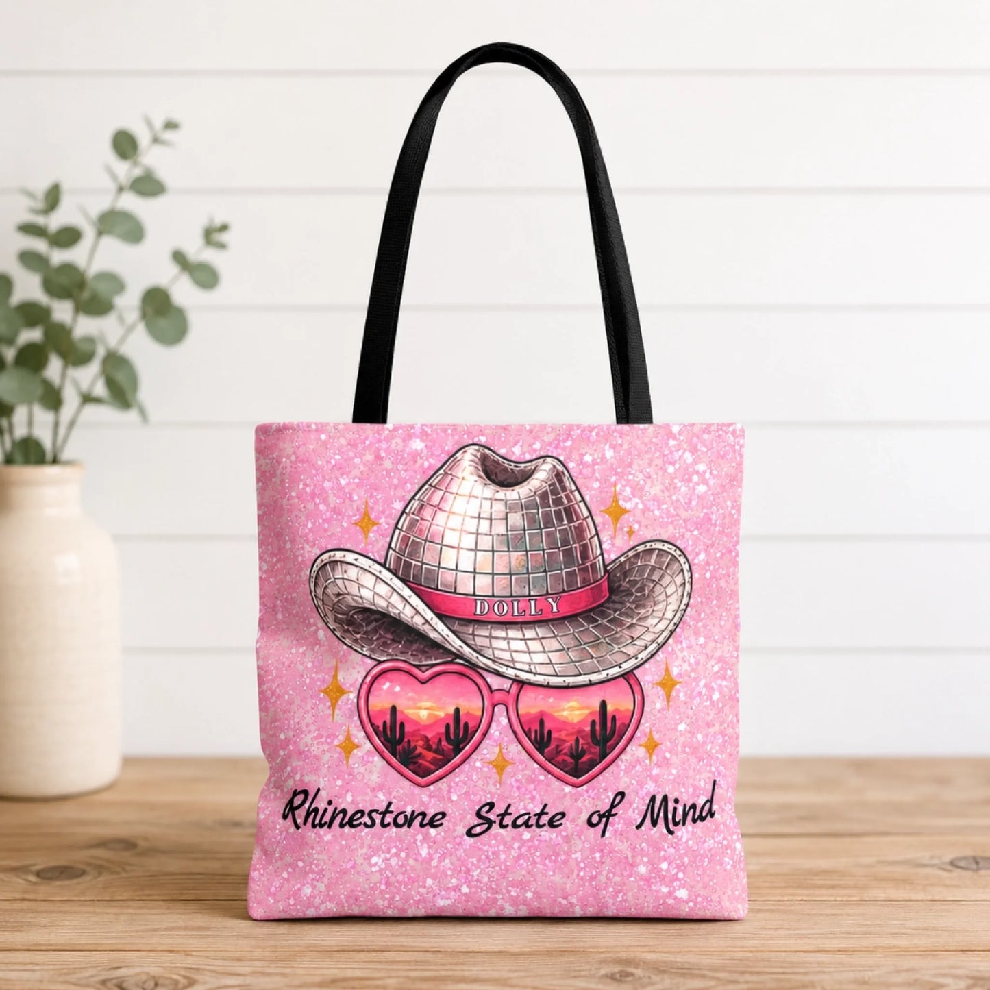 Rhinestone State of Mind Tote Bag Lifestyle Etsy