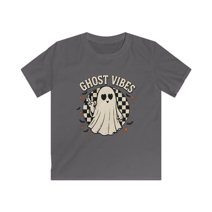 Ghost Vibes Peace Sign Ghost - Seamless Charcoal Gray