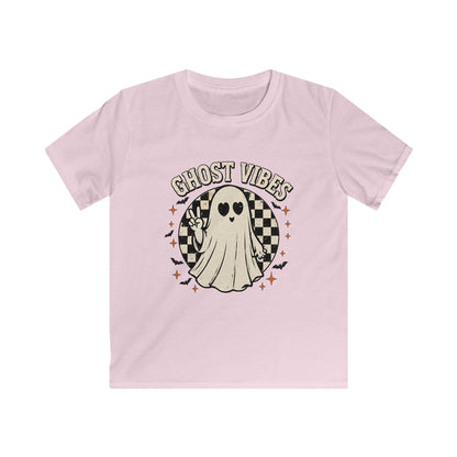 Ghost Vibes Peace Sign Ghost - Seamless Light Pink
