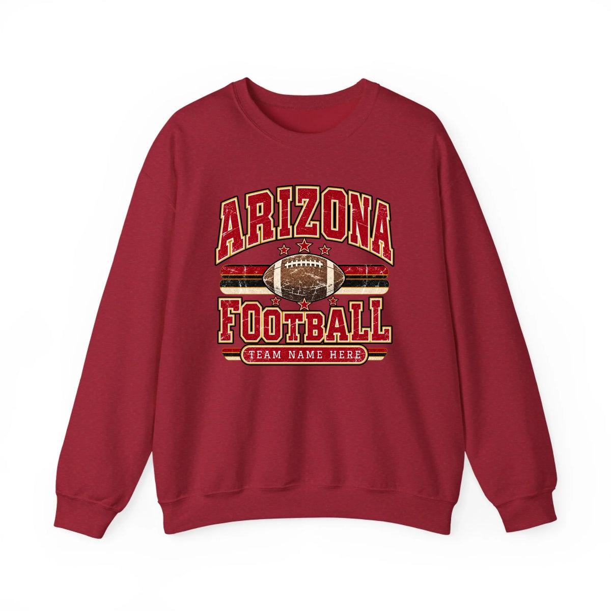 Sweatshirt Front Blank - Vintage Red