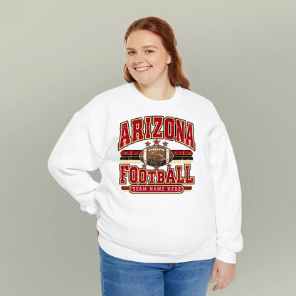 Arizona Vintage Football Game Day Crew Sweatshirt