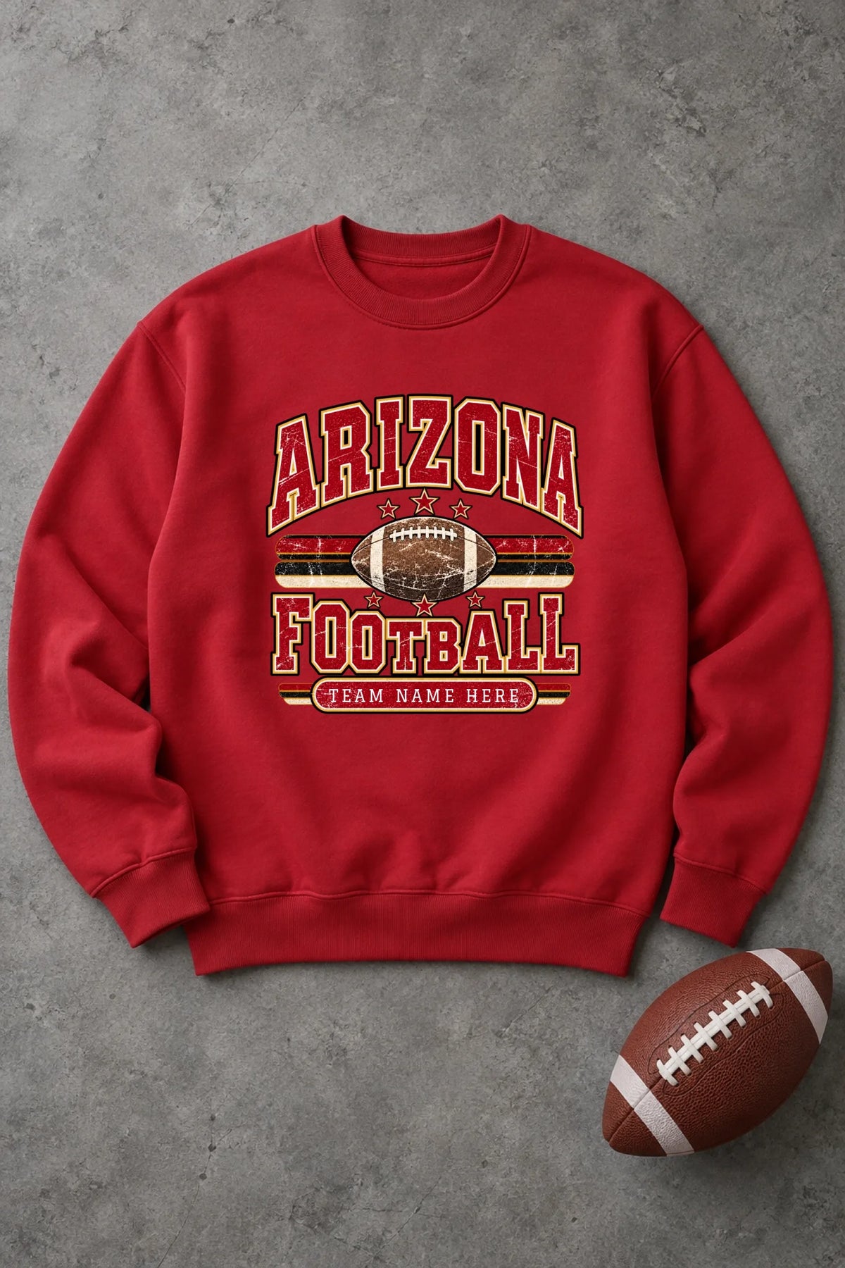 Red Sweatshirt Mock