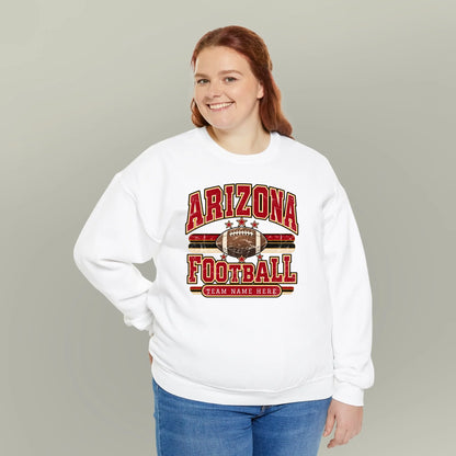 Personalized Unisex Vintage Football Game Day Crew Sweatshirt